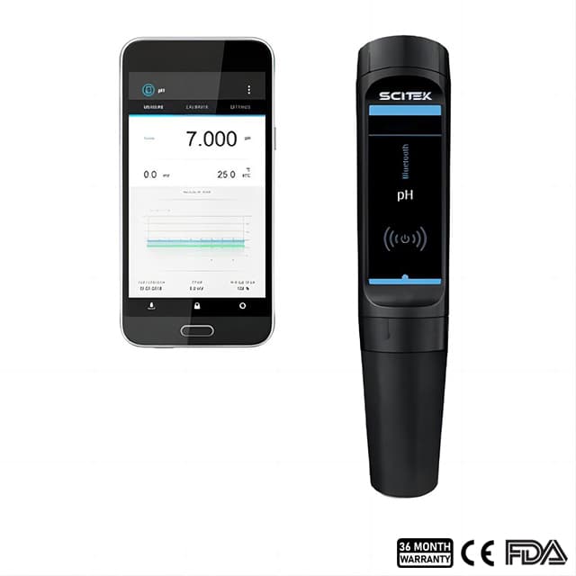 Bluetooth pH-mètre de poche with 5 Point