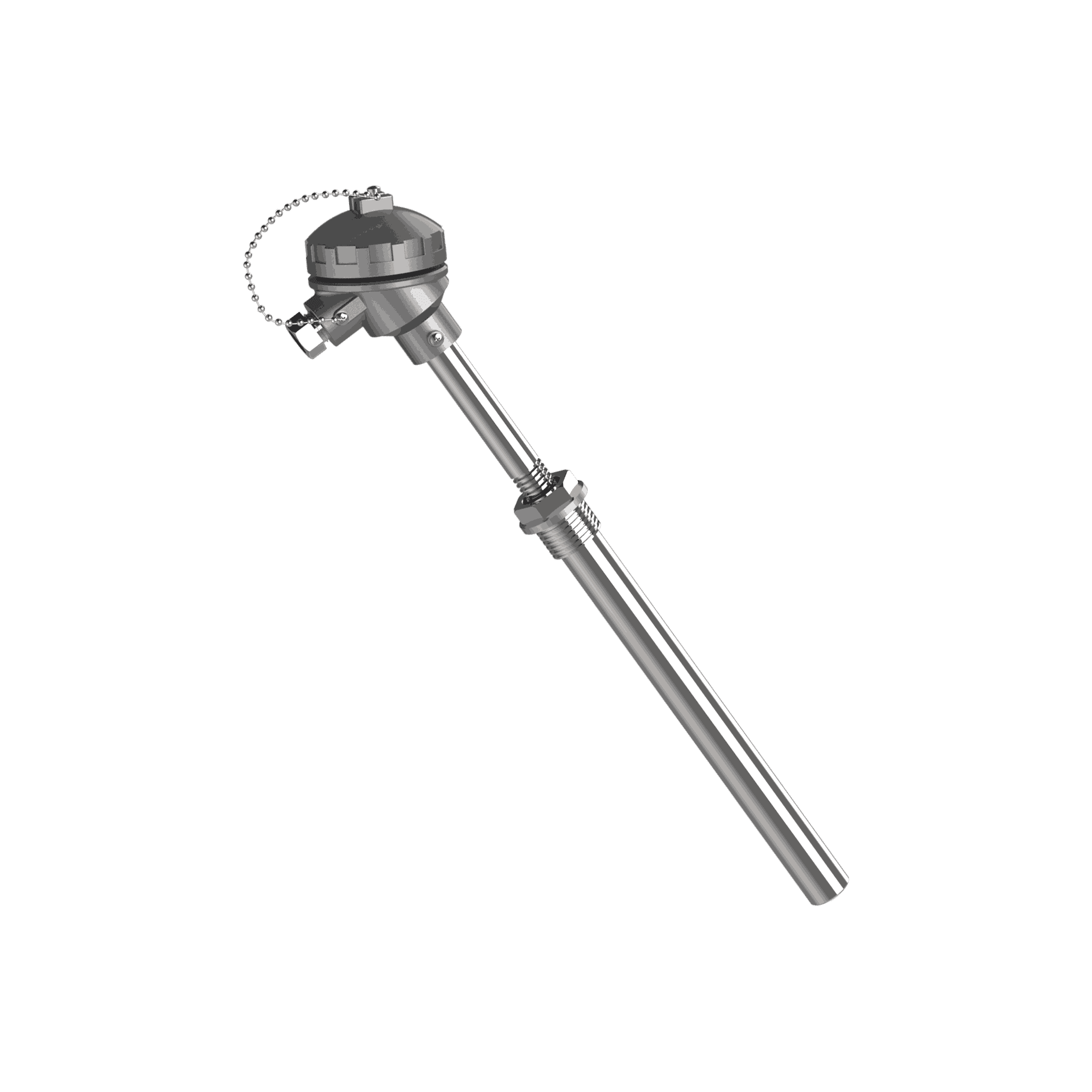 Thermocouple T-655 avec mamelon et doigt de gant droit