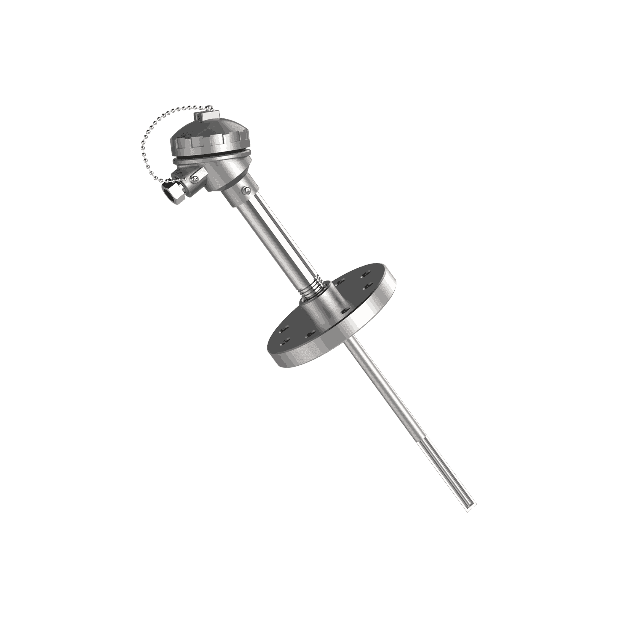 Thermocouple T-729 avec mamelon et doigt de gant droit