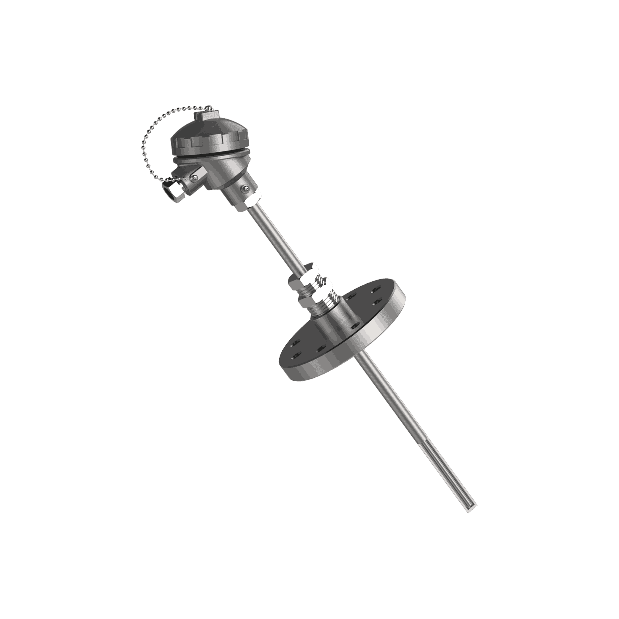 Thermocouple T-731 avec doigt de gant droit et raccord