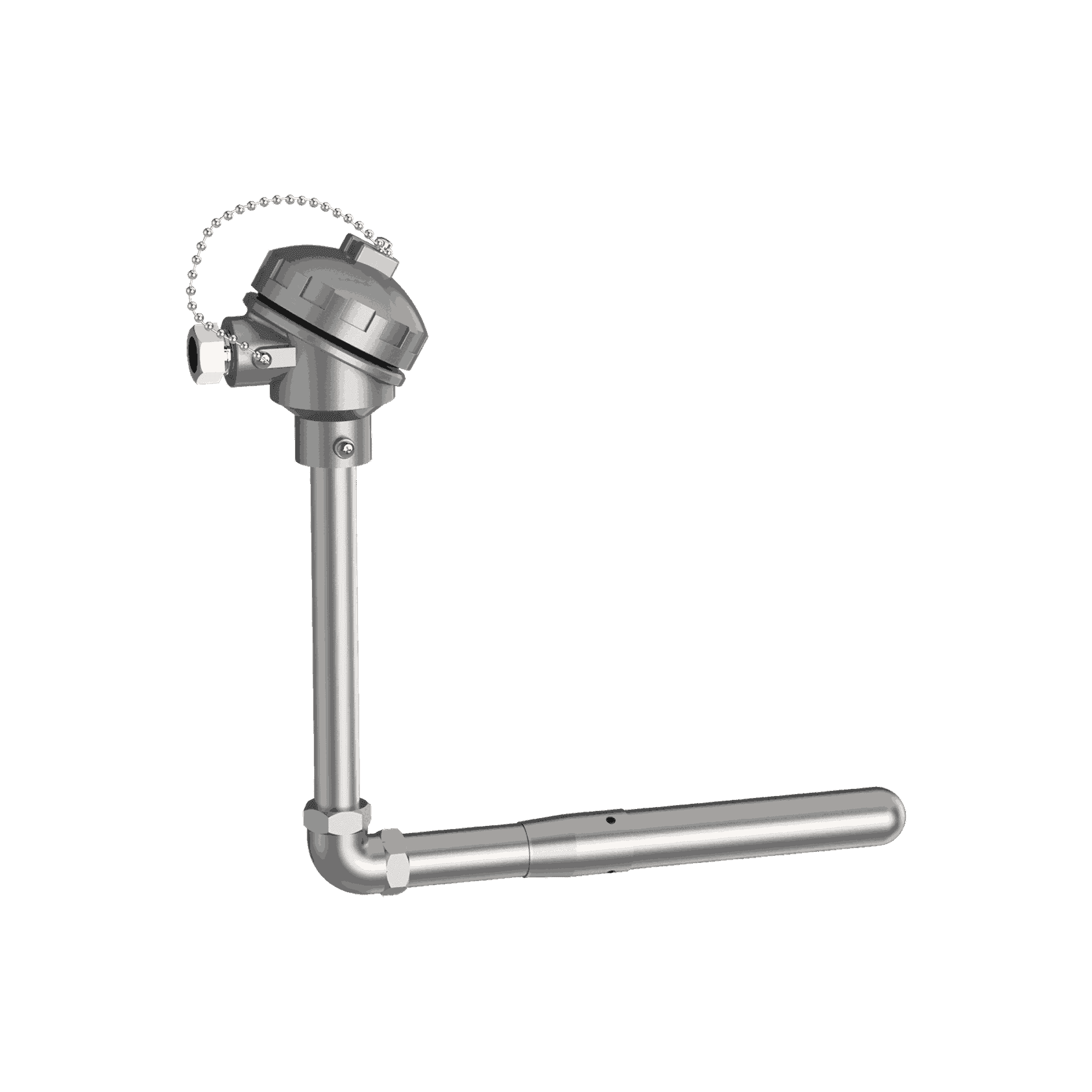 Thermocouple T-950 pour aluminium en fusion, forme en L