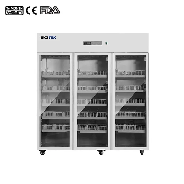 Réfrigérateur de banque de sang triple porte (BR-4V1200 / BR-4V1360)
