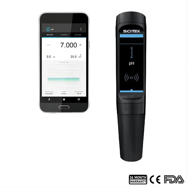 pH-mètre de poche Bluetooth (étalonnage 5 points)