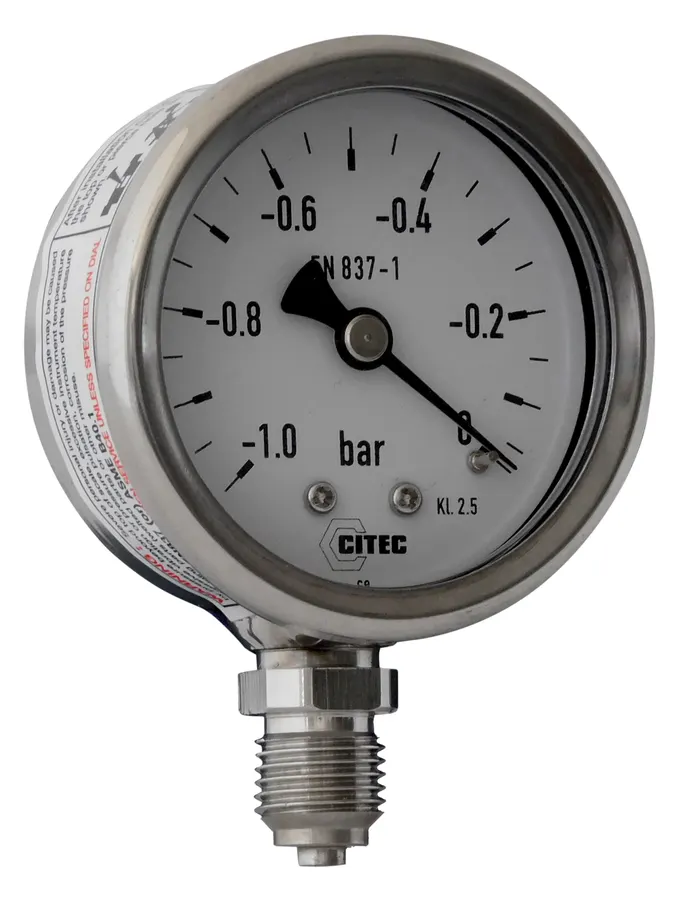 Série 7120B - 7220B Manomètres tout inox, Ø 40, Ø 50 mm