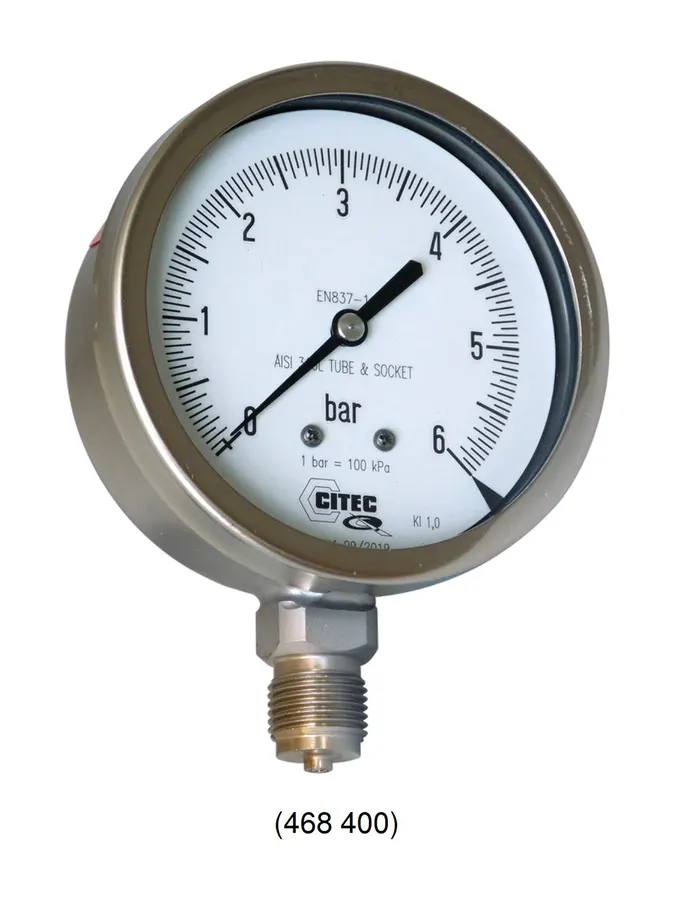 Série 7470 - 7570 Manomètres tout inox, Agroalimentaire, Chimie