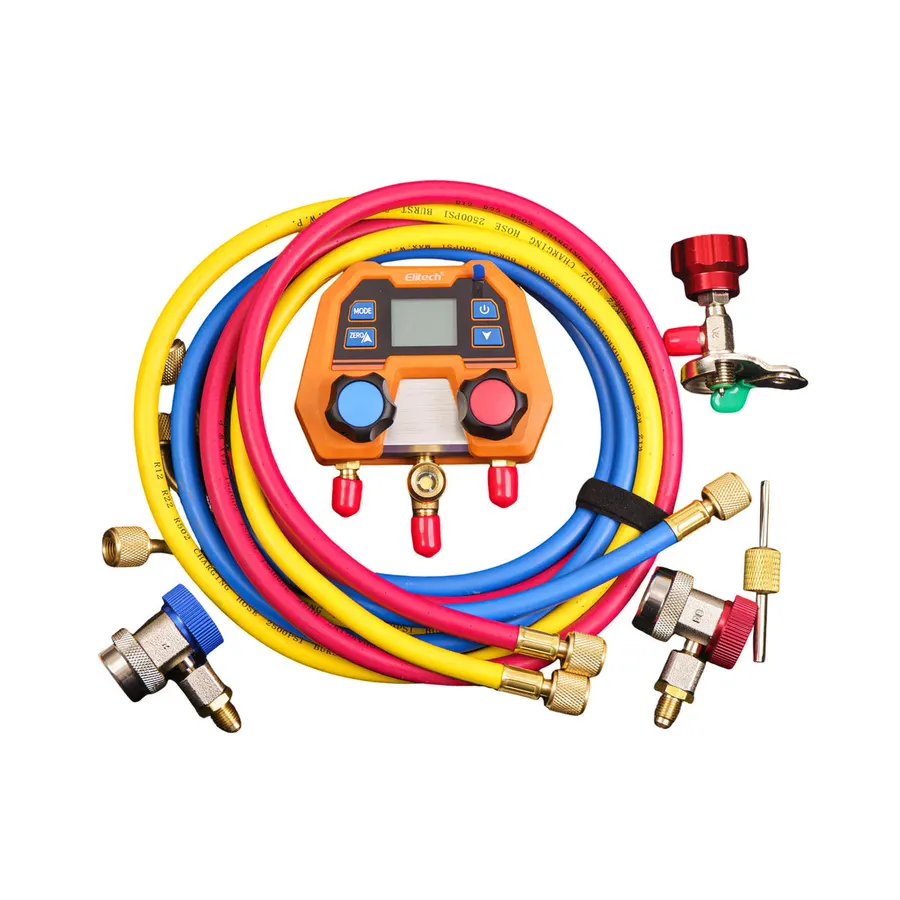 Elitech DMG-2SE – Manifold numérique pour climatisation automobile