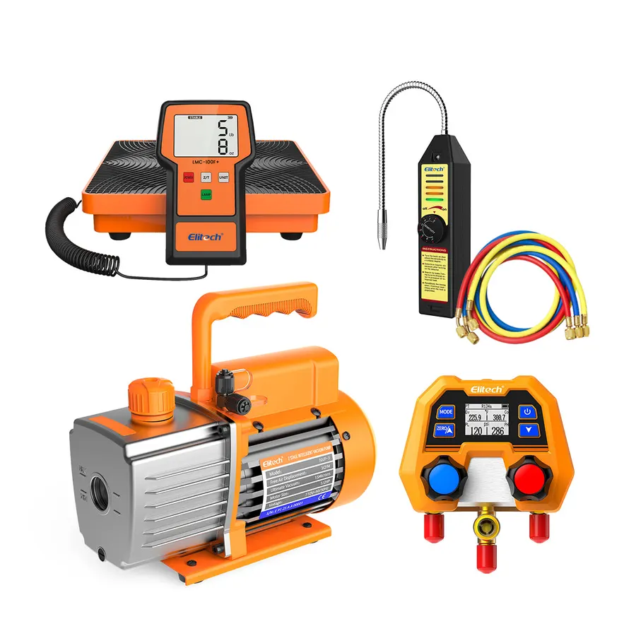 Elitech – Kit frigoriste « Starter » : WJL-6000S + LMC-100F+ + DMG-2SE + NVP-03 + RH-3