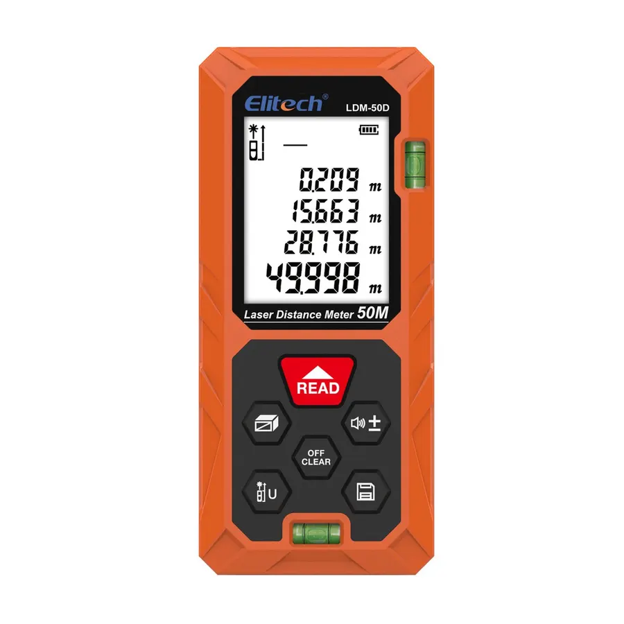 Elitech LDM-50D – Télémètre laser 50 m (165 ft)