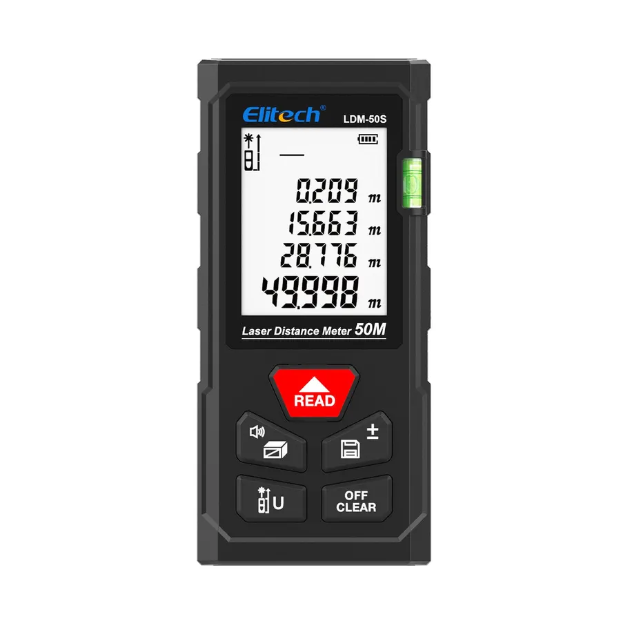 Elitech LDM-50S – Télémètre laser 50 m (165 ft)