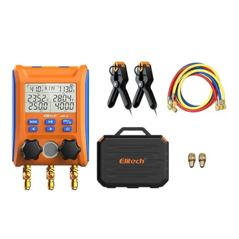 Elitech LMG-10Plus – Manifold numérique 2 voies avec pinces de température