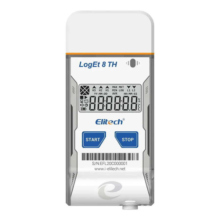Elitech LogEt 8 TH – Enregistreur de température et d'humidité USB réutilisable