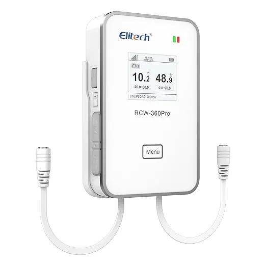 Elitech RCW-360Pro – Real-time 4G or WiFi data logger with replaceable probes