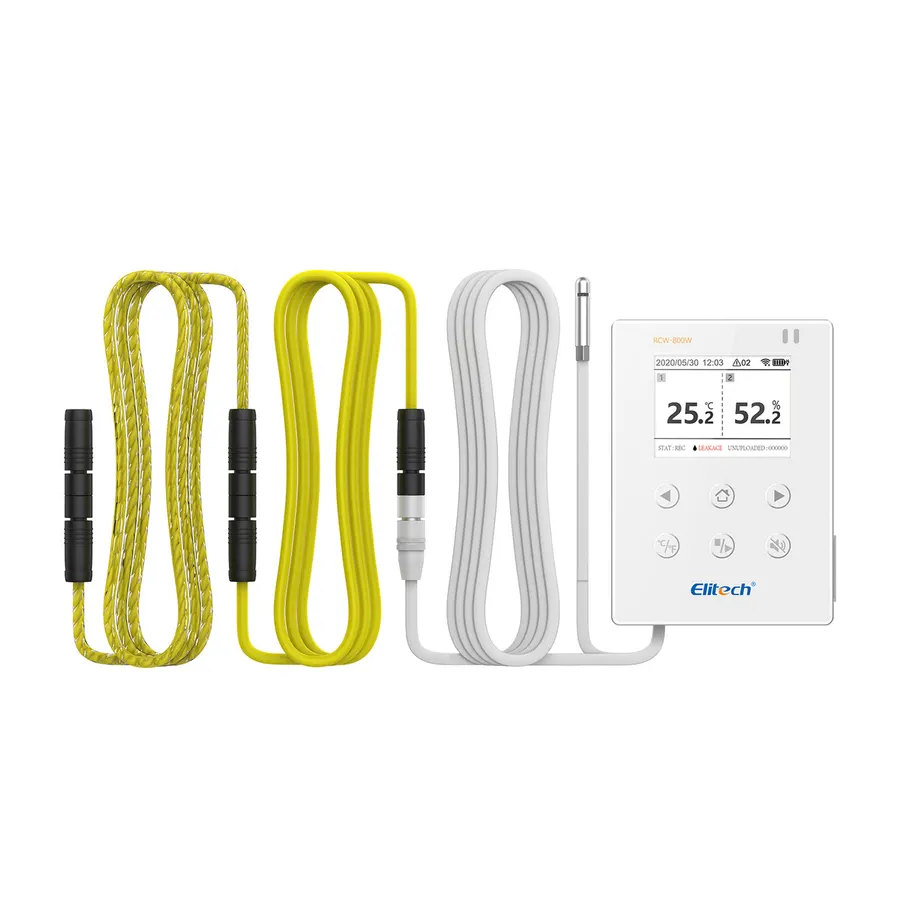 Elitech RCW-800W-WI – Enregistreur WiFi temps réel avec détecteur de fuite d'eau
