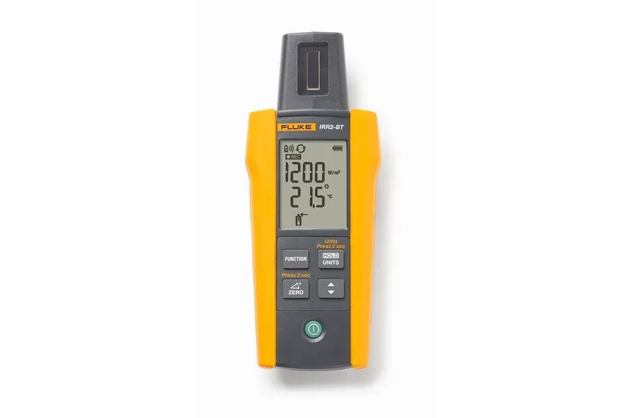 Appareil de mesure d´irradiation solaire Fluke pour inspection de site avec support de montage