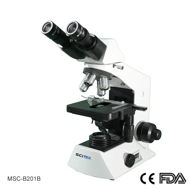 مجهر بيولوجي MSC-B201B (رأس ثنائي العينية دون تعويض)