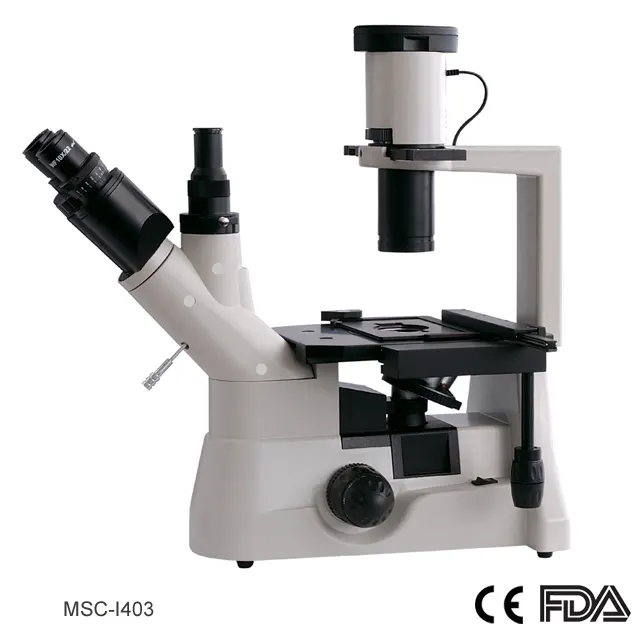 مجهر بيولوجي مقلوب برأس ثلاثي العينية MSC-I403