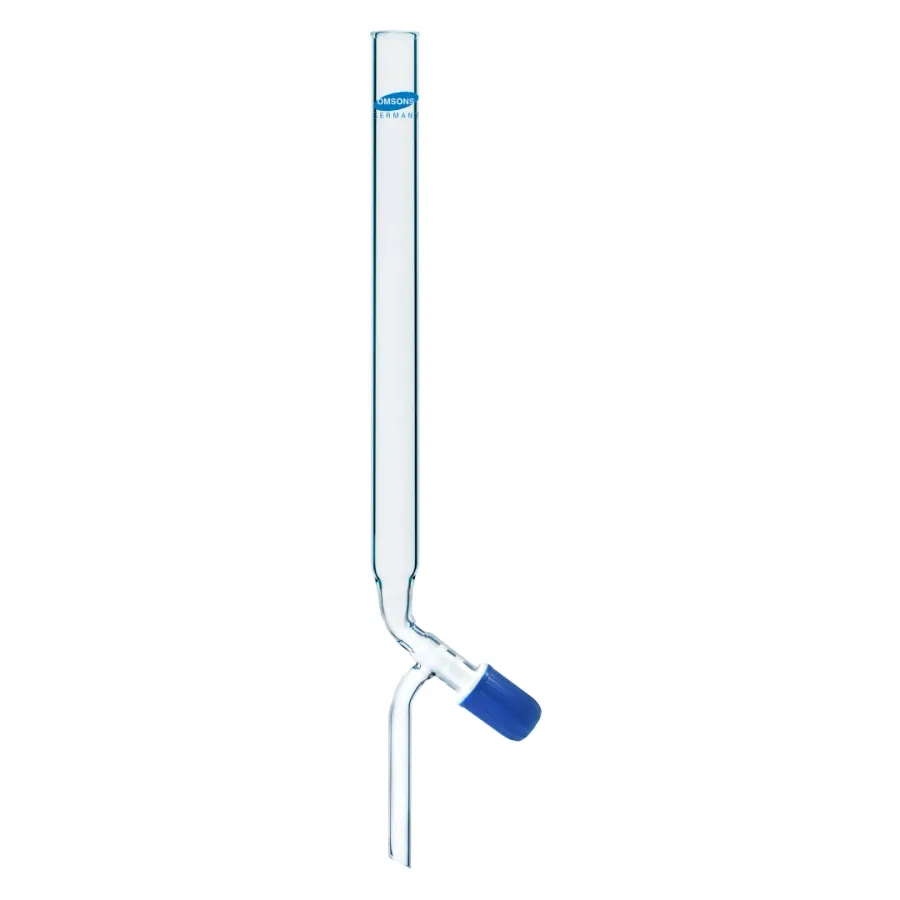 Colonne de chromatographie simple, vanne pointeau PTFE