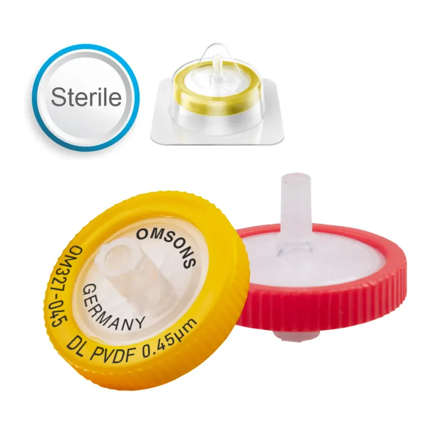 Filtres seringue bicouche PVDF stériles