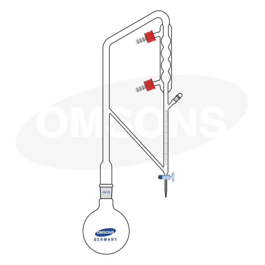 Essential Oil Determination Unit Clevenger Type Glass Boro 3.3