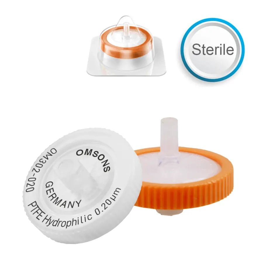 Filtres seringue PTFE hydrophiles stériles