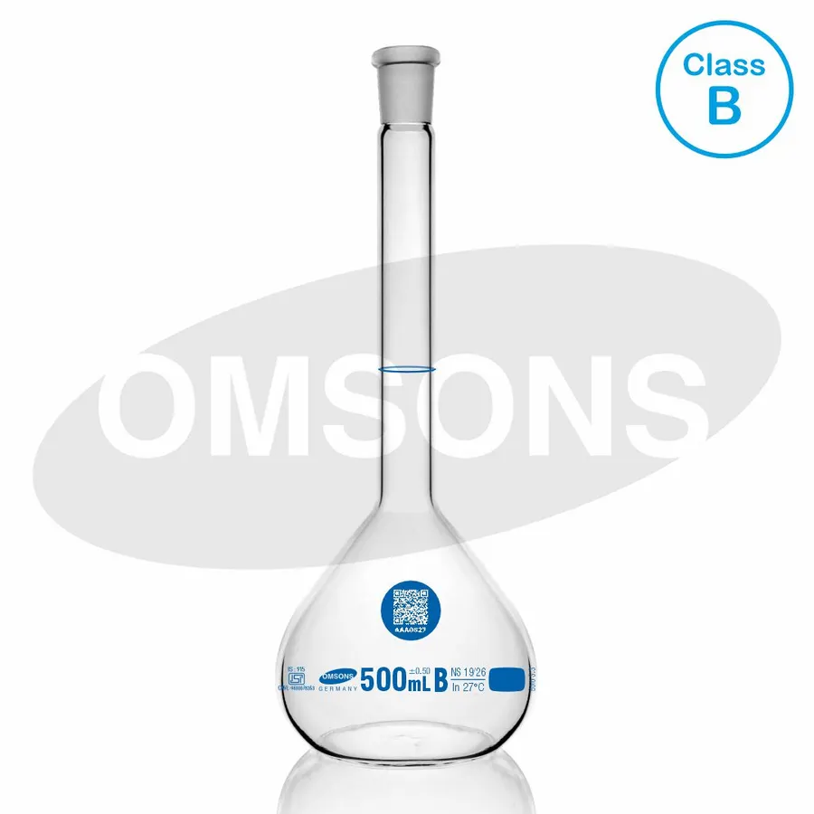 ISI Mark Volumetric Flasks Class B