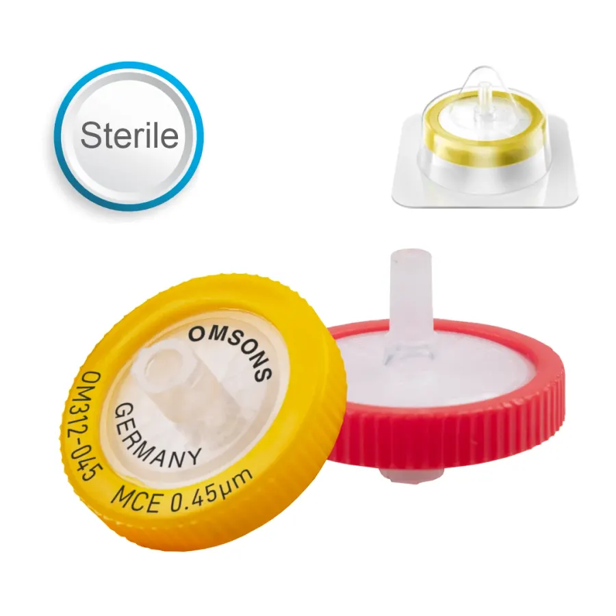 MCE Syringe Filters Sterile with Micro-glass Fiber Pre-filter