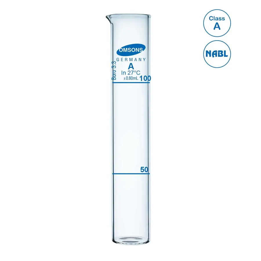 Tube de Nessler, classe A, certificat NABL