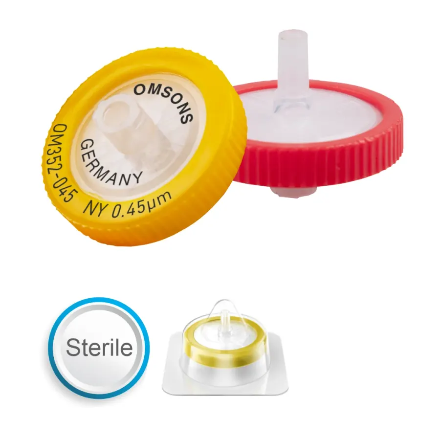 Nylon Syringe Filters Sterile with Micro-glass Fiber Pre-filter
