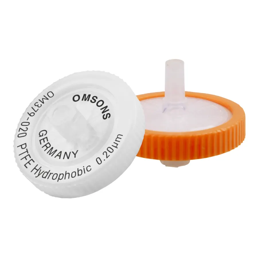 PTFE Syringe Filters Hydrophobic Non-Sterile with Micro-glass Fiber Pre-filter