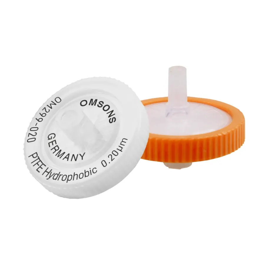 PTFE Syringe Filters Hydrophobic Non-Sterile
