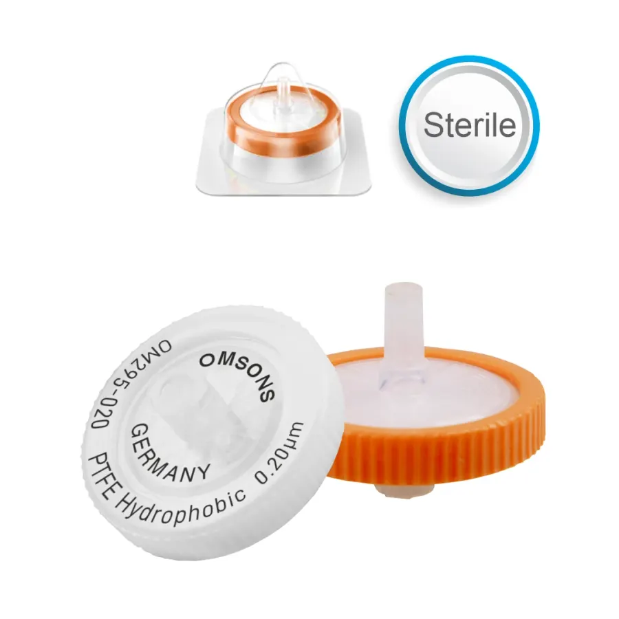 Filtres seringue PTFE hydrophobes stériles