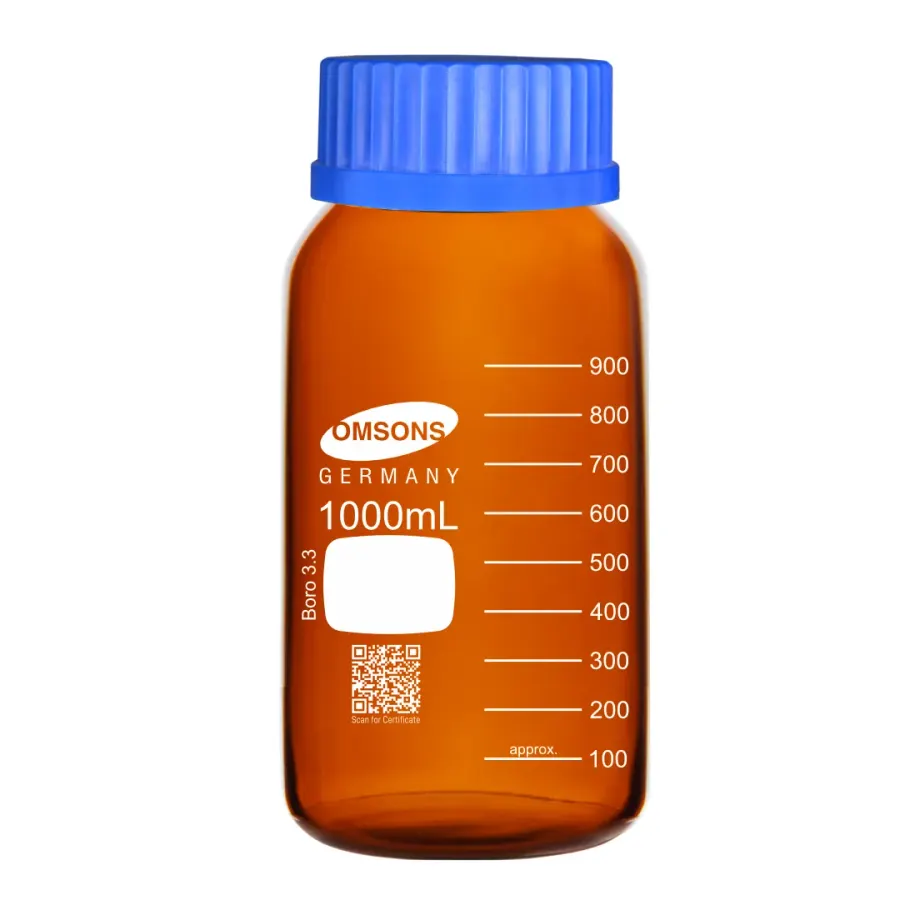 قارورة كواشف زجاج عنبري، غطاء GL 80