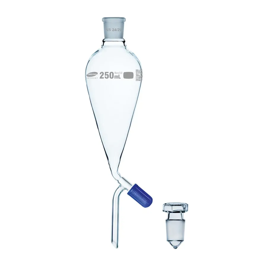 Ampoule à décanter forme poire, robinet Boroflo
