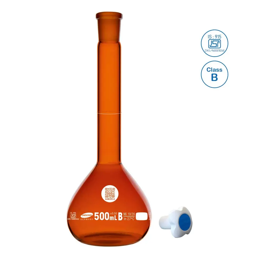 Volumetric Flask Amber Class B