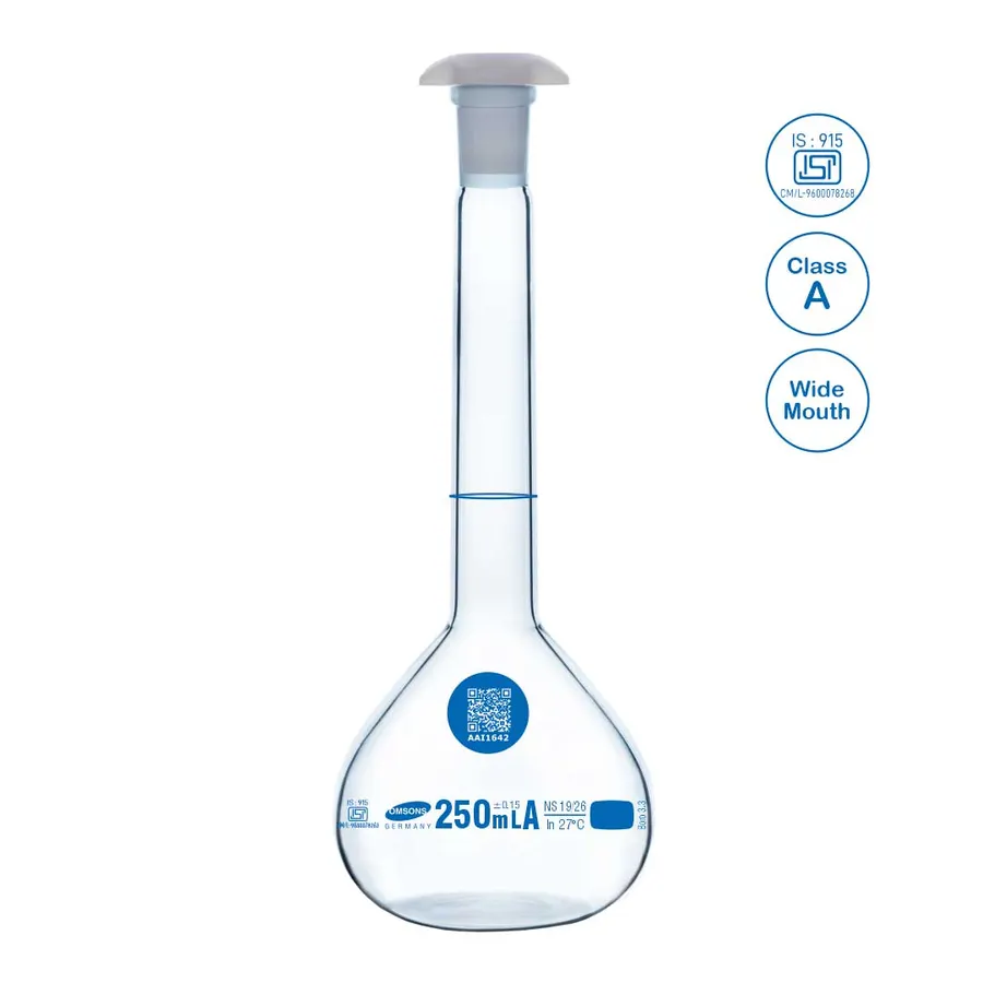 Volumetric Flask Wide Mouth Class A