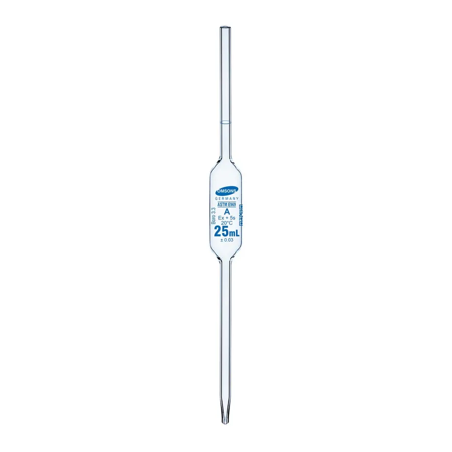 Volumetric Pipettes ASTM Class A with NABL