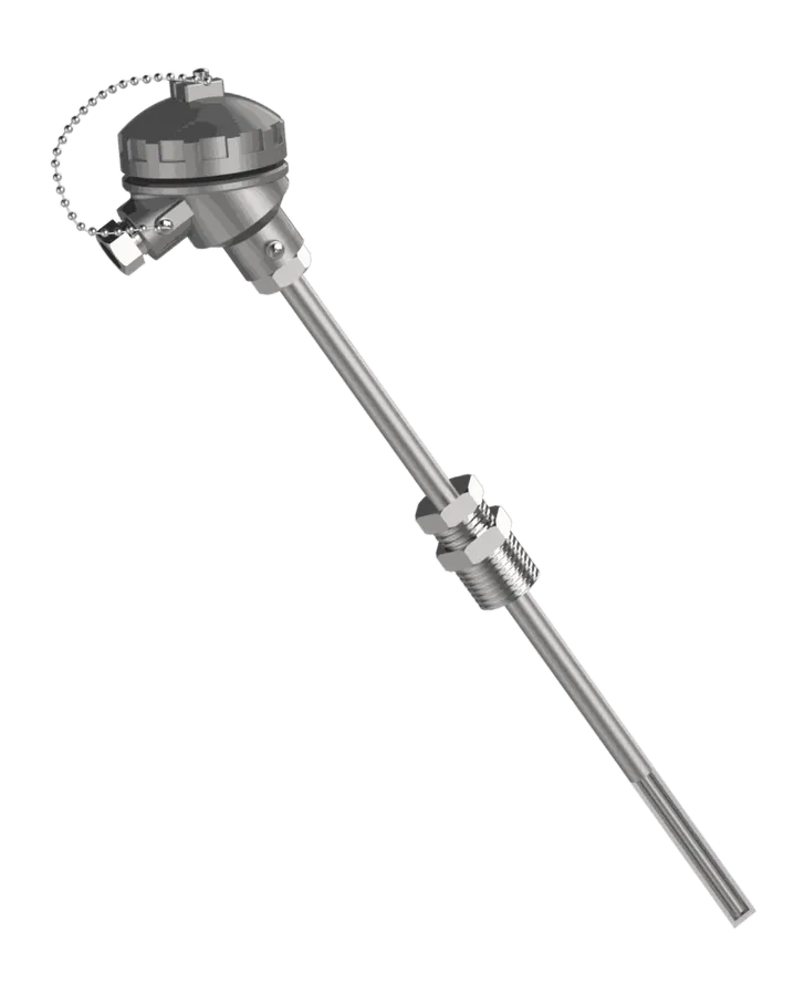 Sonde Pt100 R-501 avec doigt de gant et raccord réglable