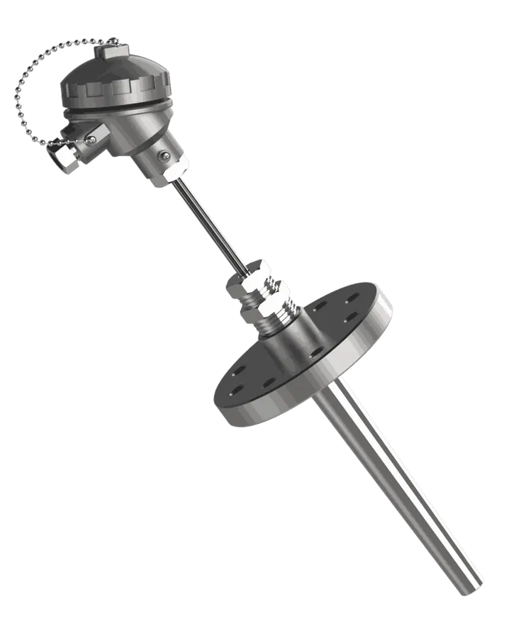 Sonde Pt100 R-728 avec doigt de gant conique et raccord à compression réglable