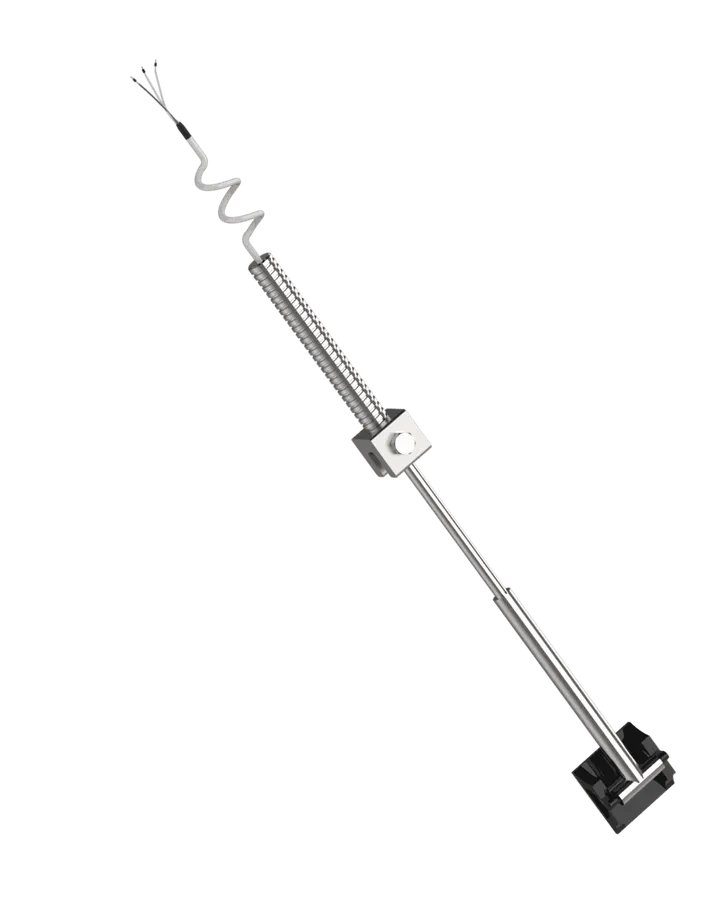 Sonde Pt100 R-800 à patin glissant, coupelle bakélite et étrier en U