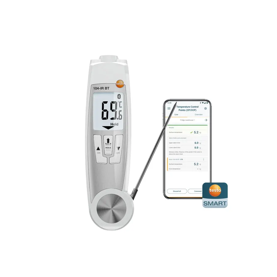 testo 104-IR BT - Thermomètre infrarouge et de pénétration avec connexion à l’App