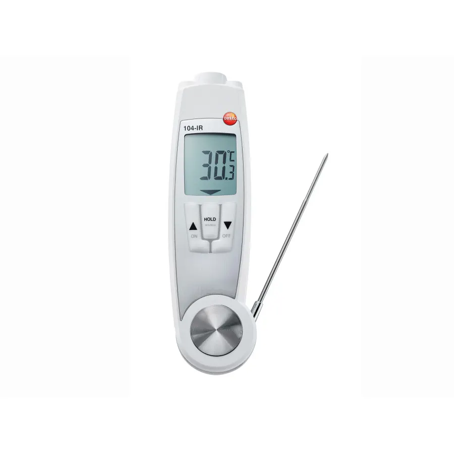 testo 104-IR - 2 en 1 : Thermomètre de pénétration repliable et infrarouge