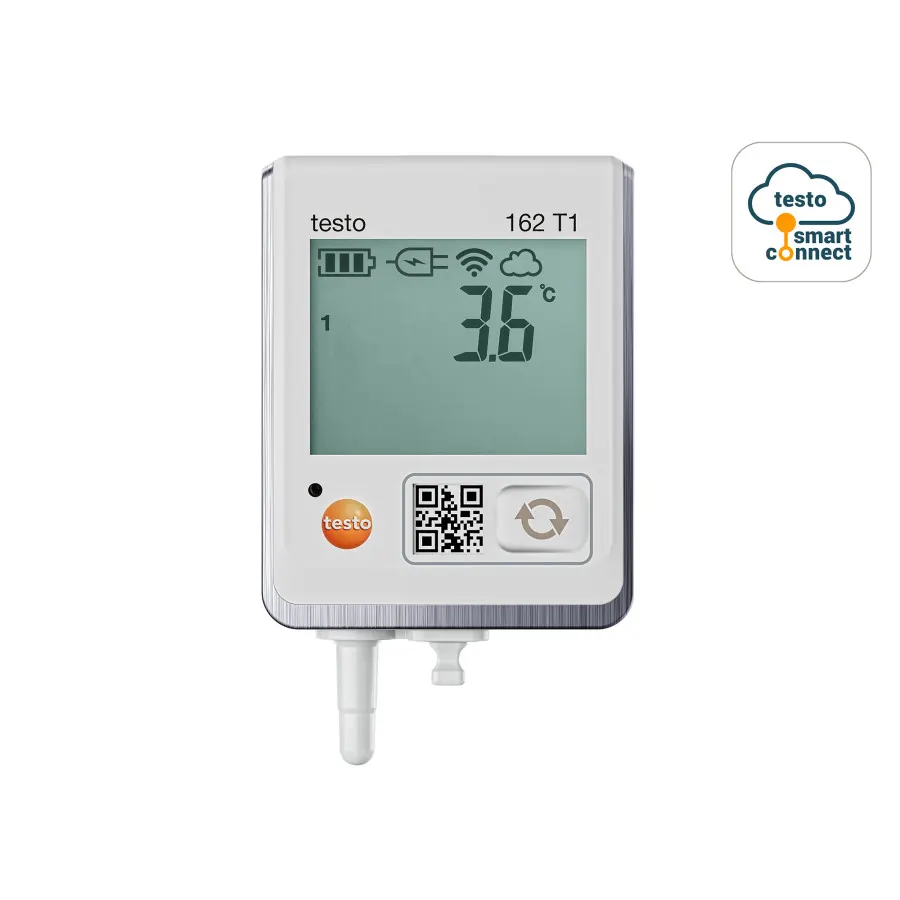 testo 162 T1 - Enregistreur de données en ligne avec afficheur et capteur de température intégré