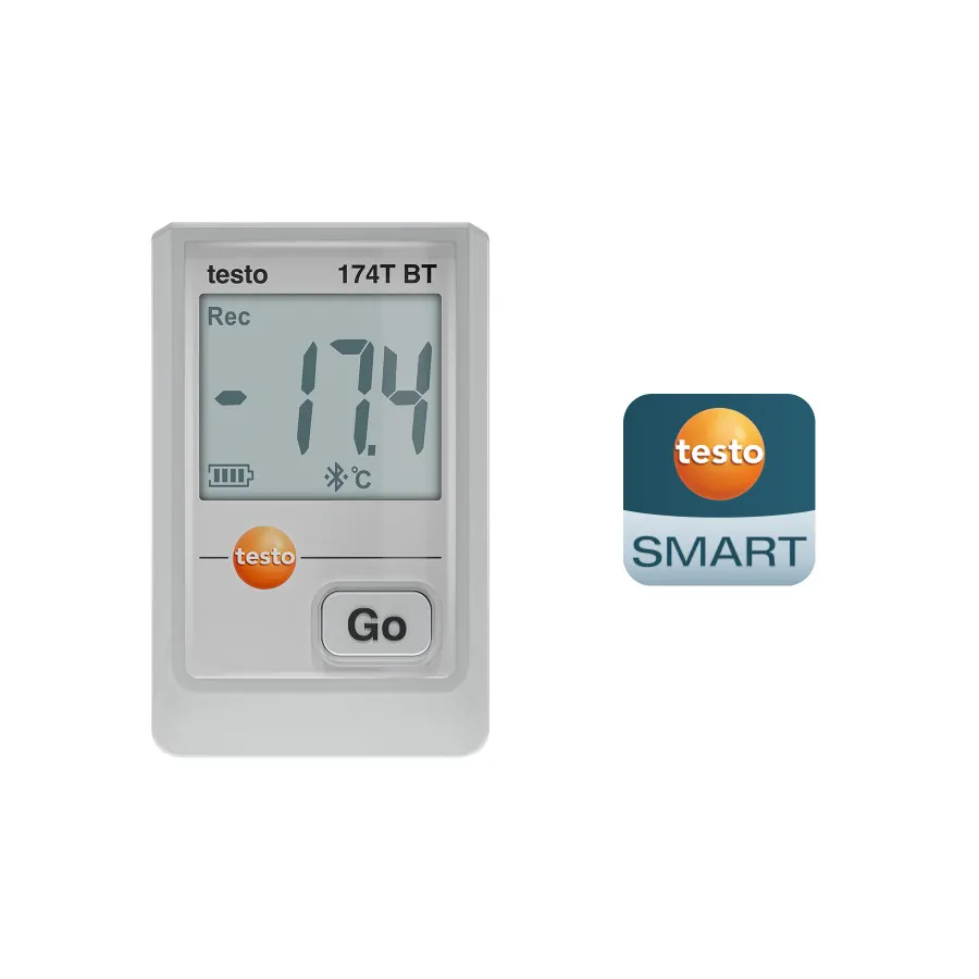 testo 174 T BT - Enregistreur de température avec Bluetooth® et connexion à l'application
