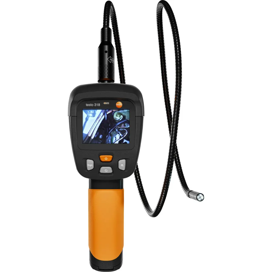 testo 318 - Endoscope / Vidéoscope d’inspection professionnel avec écran LCD