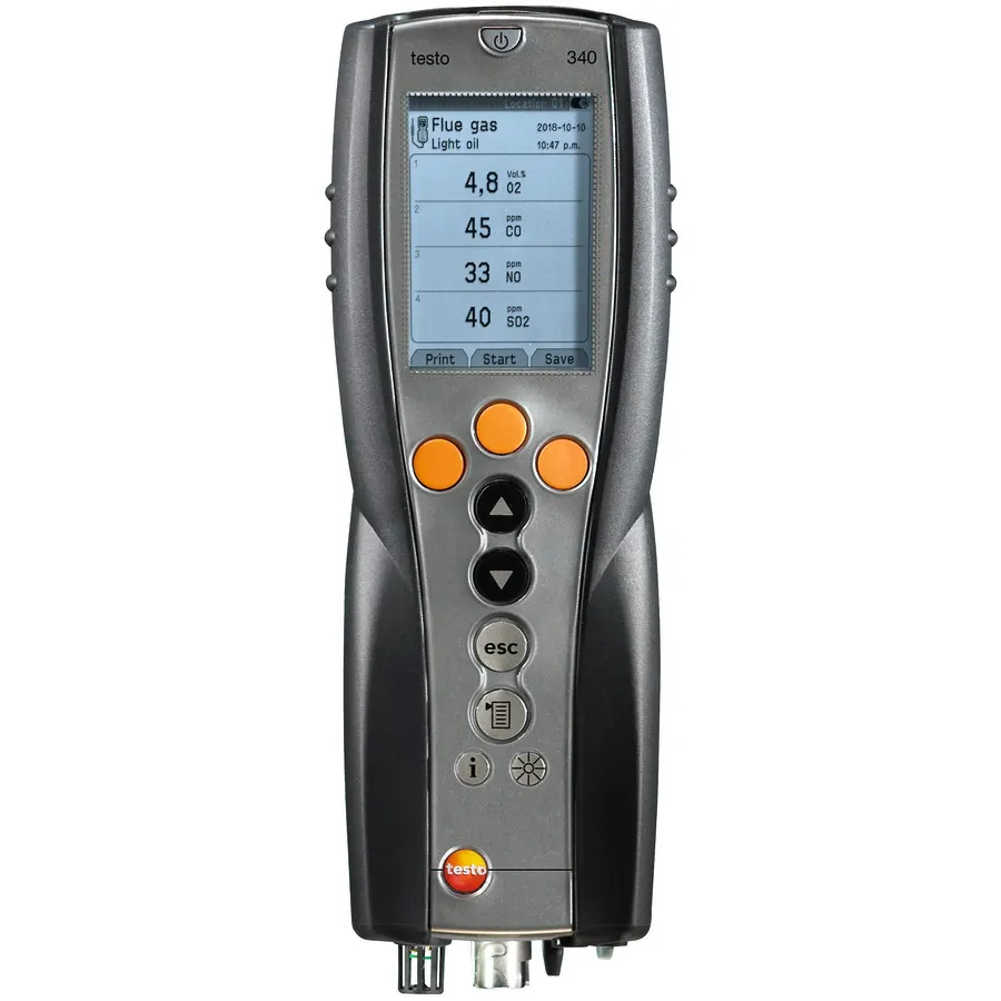 testo 340 - Analyseur de combustion pour l'industrie