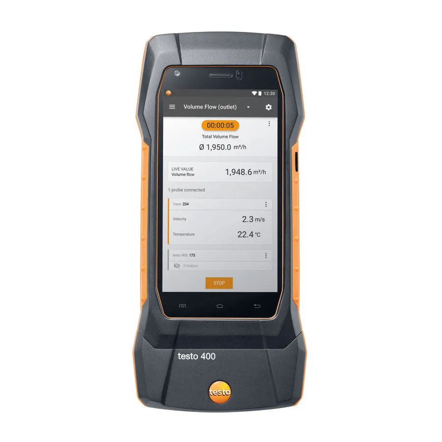 testo 400 - Appareil de mesure de vitesse d’air et d’IAQ universel