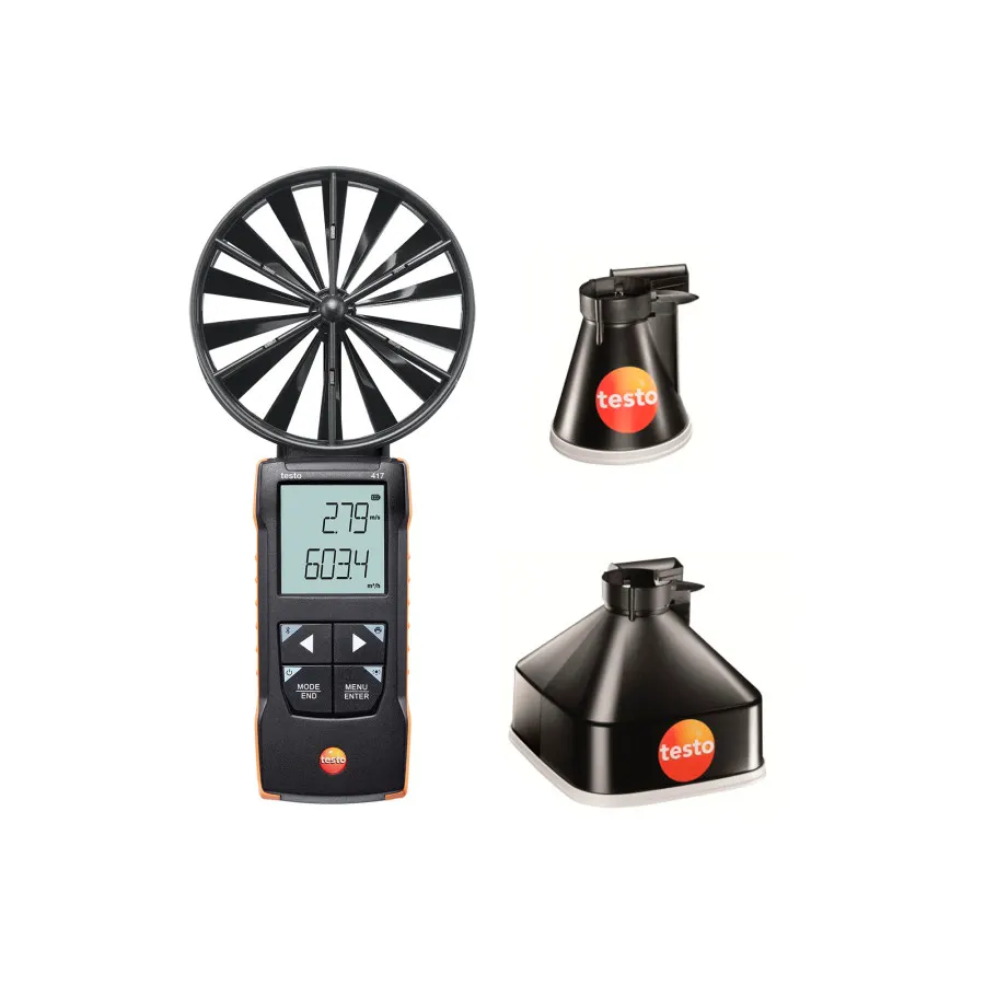 testo 417 kit 1 - Anémomètre à hélice avec cônes de mesure