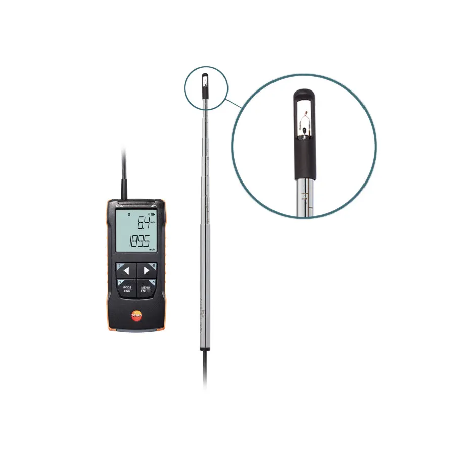 testo 425 - Anémomètre numérique à fil chaud avec connexion à l’App