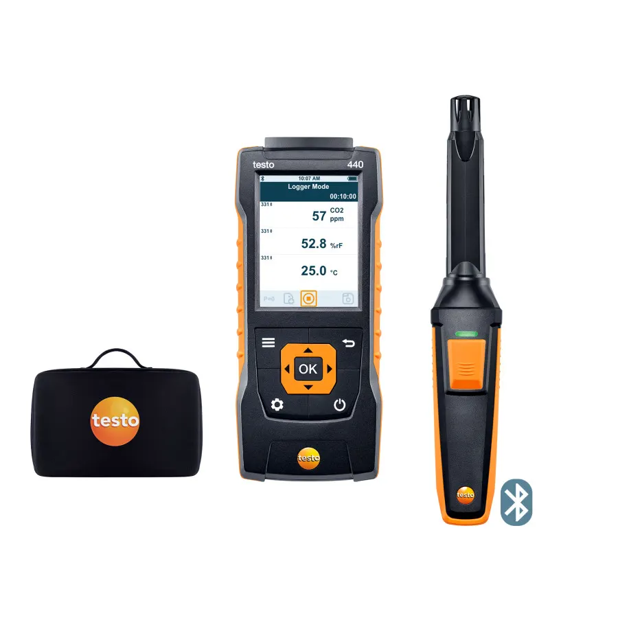 testo 440 Kit de CO2 avec Bluetooth®