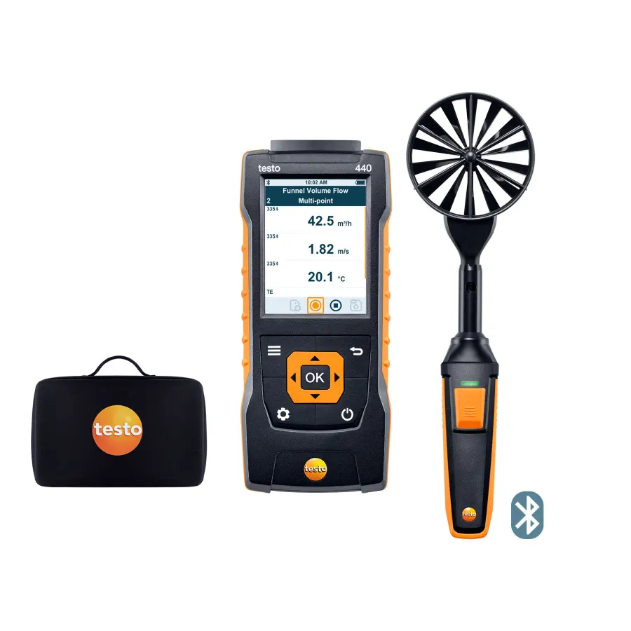 testo 440 Kit à hélice de 100 mm avec Bluetooth®